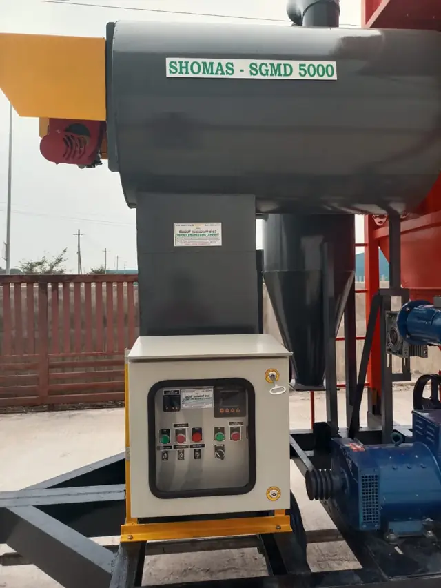 Close-up of the digital control panel